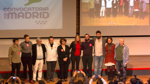 Los participantes en el acto Convocatoria por Madrid.