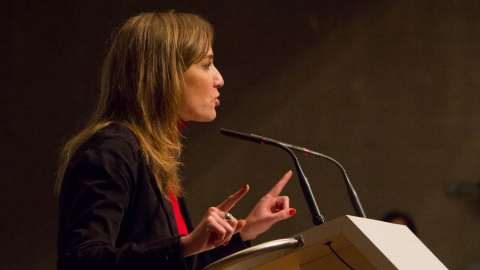 Tania Sánchez, durante su intervención.