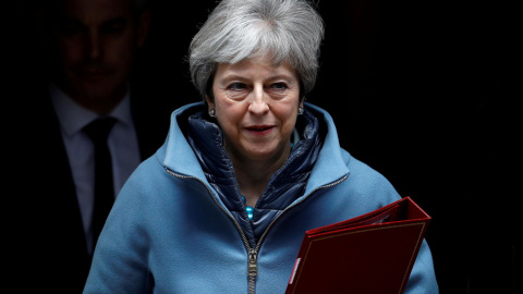 May, en Downing Street, este lunes. REUTERS/Peter Nicholls