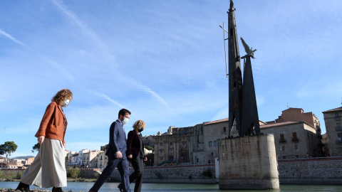 Imatge de la presentació del projecte de desmuntatge del monument