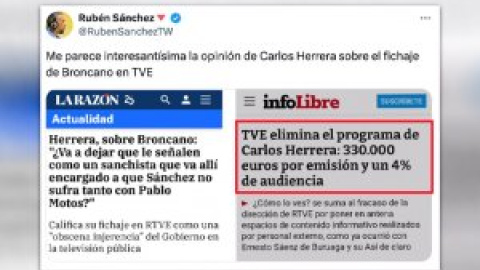 "Jeta de hormigón armado": los tuiteros responden a Carlos Herrera tras sus críticas al fichaje de David Broncano por RTVE