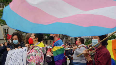 28/2/22 Manifestación contra a LGTBIfobia en Compostela.