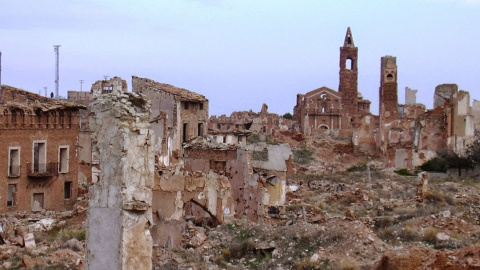 El pueblo viejo de Belchite, lugar donde sucedió una de las batallas más sangrientas de la Guerra Civil