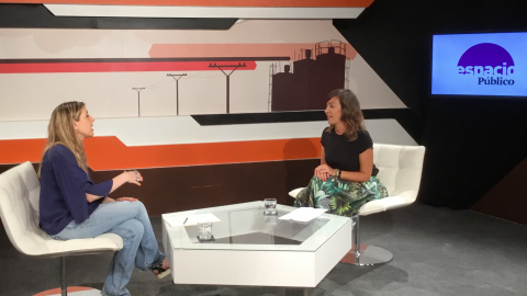 María Eugenia Rodríguez Palop, entrevistada per Esperanza Escribano, en programa de LaKlau, sobre debat obert a Espacio Público / M.D.