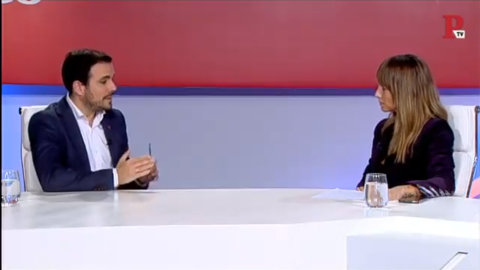 Entrevista al Coordinador Federal de Izquierda Unida, Alberto Garzón, en Público TV.