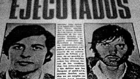 La noticia de la ejecución de Puig Antich y Heinz Chez, en 1974.