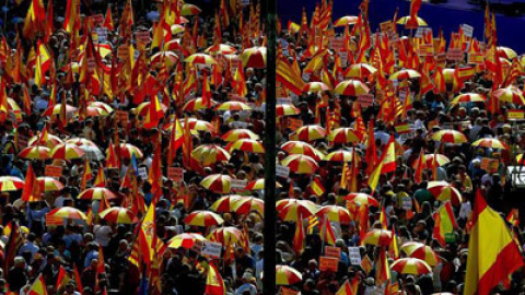 Miles de personas se concentran en Barcelona por la unidad de España ...