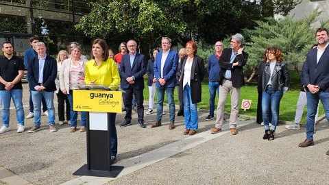 Marta Vilalta en la presentació de la llista electoral a les properes eleccions al Parlament per la circumscripció de Lleida