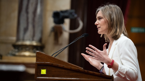 30/4/2024 La líder de los comuns en el Parlament, Jéssica Albiach, en Barcelona, Catalunya, a 13 de marzo de 2024.