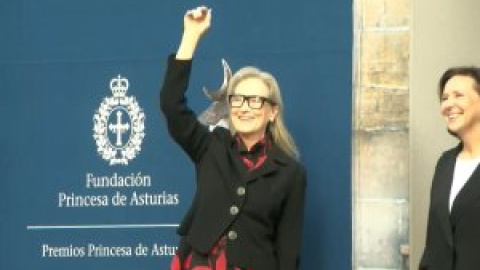 Meryl Streep despliega todo su encanto en Oviedo antes de recoger el Princesa de Asturias