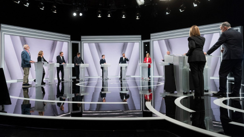 02/05/2024 - Un moment del debat electoral per al 12-M organitzat per TVE.