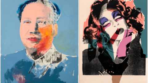 'Mao' y serigrafía de la serie 'Ladies and Gentlemen', de Andy Warhol.