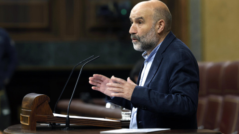 Néstor Rego (BNG) durante su intervención en el pleno del Congreso, a 22 de myo de 2024.