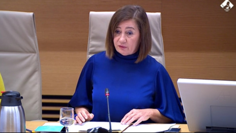 Francina Armengol, presidenta del Congreso de los Diputados, en la comisión sobre los contratos durante la pandemia