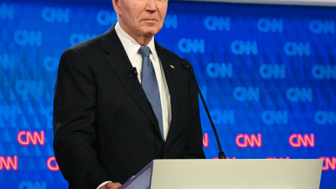 Joe Biden durante el debate electoral, a 27 de junio de 2024