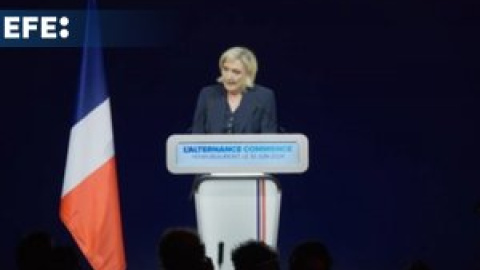 Marine Le Pen pide "la mayoría absoluta" en la segunda vuelta del 7 de julio