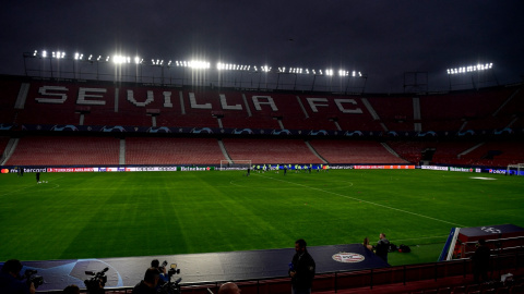 El estadio del Sevilla, el Ramón Sánchez Pizjuán, en la previa de un partido de Champions League.