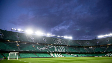 Imagen del Estadio Benito Villamarín, antes de un partido de Liga.