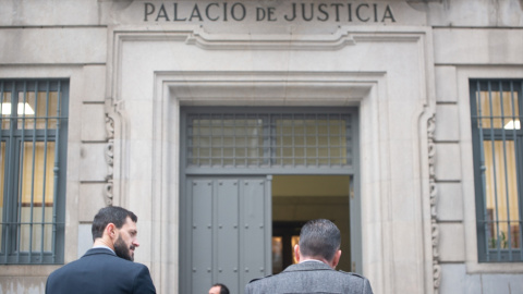 Fachada de la Audiencia Provincial de Pontevedra en una imagen de archivo.