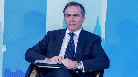 El exCEO de Indra Ignacio Mataix durante un evento en Madrid, a 11 de enero de 2023.