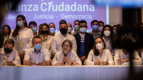 Conferencia de prensa. Coalición Nacional y PRD.