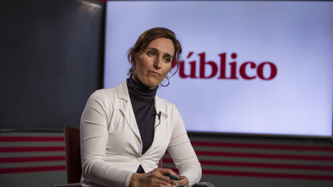 Mónica García, líder de Más Madrid y de la oposición en la cámara autonómica, antes de su entrevista con 'Público'. JAIRO VARGAS