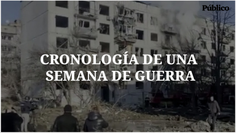 Cronología de una semana de la guerra en imágenes