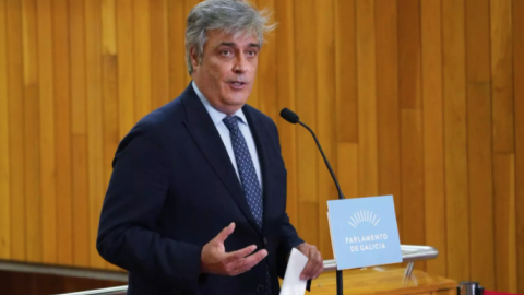 4/3/22 Pedro Puy, en el Parlamento de Galicia en una imagen de archivo