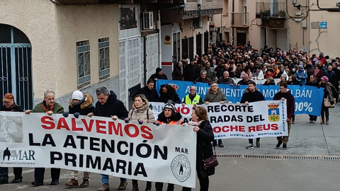 Protesta del MAR en Teruel