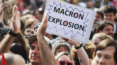 Manifestación contra la reforma de las pensiones en Marsella (Francia).