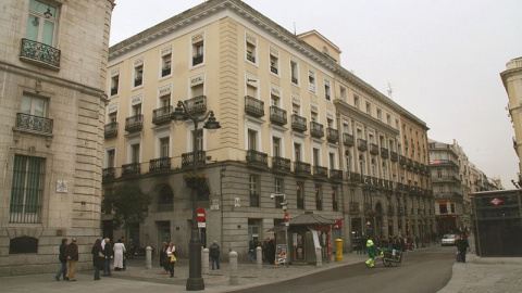 Casa del Cordero, en la Puerta del Sol, Madrid. Foto de Archivo.