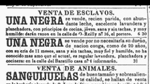 Anuncio del «Diario de la Marina», publicado el 3 de febrero de 1846.