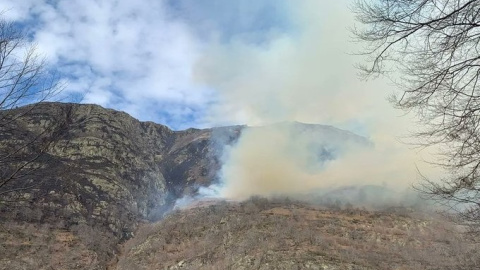 21/03/2023 - L'incendi de fa uns dies a Canejan, a l'Aran.