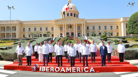 Mandatarios y asistentes a la Cumbre Iberoamericana, en Santo Domingo.