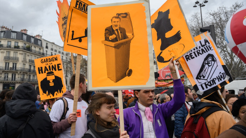 Reforma pensiones Francia manifestación