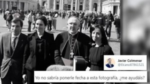 La foto de Ayuso, Almeida y Osoro que ha descolocado a los tuiteros: "No sabría ponerle fecha"