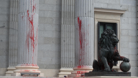 La Cámara cifró en 3.000 euros los daños ocurridos durante la acción del pasado abril de 2023 en el Congreso de los Diputados