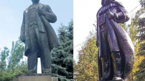 Estatua de darth Vader en Odesa