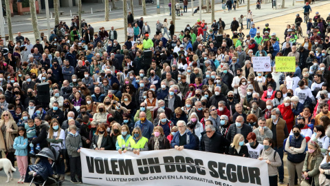 20/03/2022 - La manifestació d'aquest diumenge a Mataró per reclamar més seguretat en les batudes de caça.