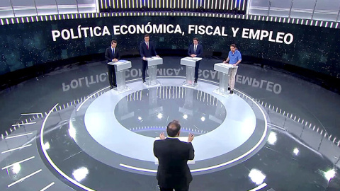 Imagen del debate a cuatro de rtve. REUTERS