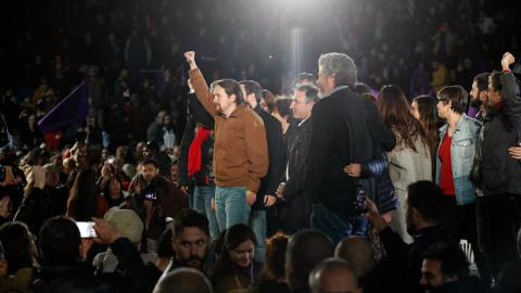 Acto de cierre de campaña de Podemos en Madrid / EFE