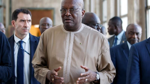 El presidente de Burkina Faso