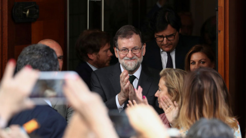 Rajoy abandona este viernes en el Congreso. REUTERS/Sergio Pérez