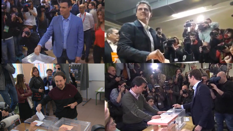 Los candidatos votan y piden una alta participaciÃ³n