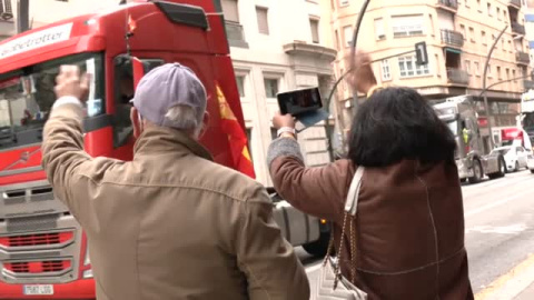 Las marchas lentas copan el octavo día de huelga de transportistas