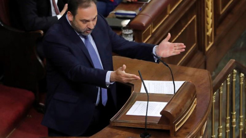 José Luis Ábalos, en el Congreso este jueves. EFE/Juan Carlos Hidalgo