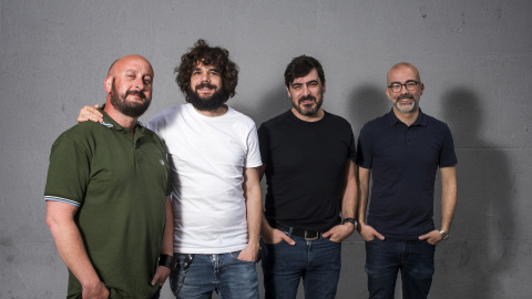 Jordi Montero, Javi Castellanos, Juanma Padilla y Joanra Planell, integrantes de Siete70./FERNANDO SÁNCHEZ