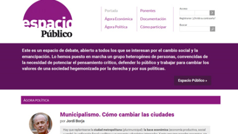 Portada del debate sobre Municipalismo en Espacio Público.