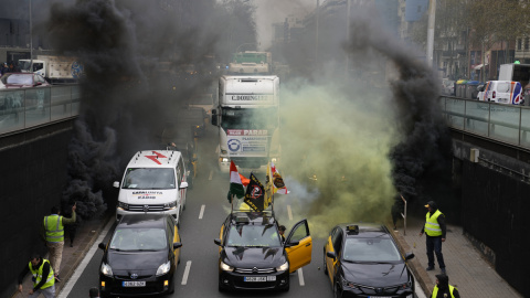 Taxistas en Barcelona