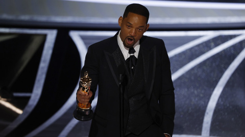 El actor Will Smith tras recibir el Oscar el Mejor Actor por 'El método Williams'. — ETIENNE LAURENT / EFE/EPA